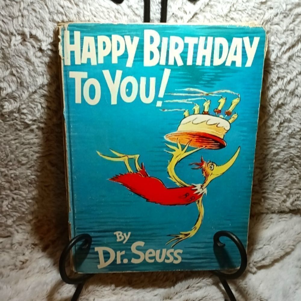 Vintage 1959 Dr Seuss Happy Birthday To You, book. Vintage